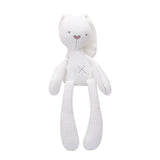 Cartoon Animal Stuffed Baby Toy with Hanging Rattle Soft Plush Wind Chimes Gift for Bed Crib Car Seat Travel Stroller