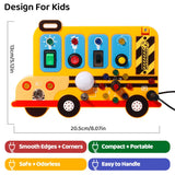 Montessori LED Busy Board Sensory Toy | Toddler Activity Board