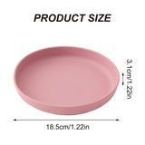 Color Kids 1PCS Food Grade Silicone Baby Plate Anti-Slip Sucker Dishes Toddler Feeding Bowl BPA Free Newborn Accessories