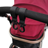 2/5pcs Stroller Hooks Hook Buckle Stroller Hanger Organizer Buckles Clip Aluminum Alloy Carabiner Cart Diaper Bag Shopping Pram