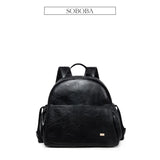 Soboba Large Capacity Solid Diaper Bag with Backpack Straps for Fashionable Mothers – Waterproof Nappy Changing Bag