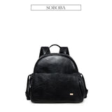 Soboba Large Capacity Solid Diaper Bag with Backpack Straps for Fashionable Mothers – Waterproof Nappy Changing Bag