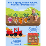 Montessori Toy Busy Board Giraffe Busy Book Preschool Learning Educational Quiet Book Sensory Travel Toy for Baby 3 4 5 6 Ages