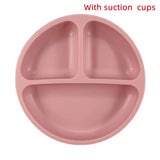 1PCS Baby Sucker Silicone Dining Plate BPA Free Children Dishes Suction Toddle Training Tableware Kids Feeding Bowls Baby Stuff