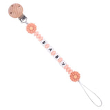 New Custom Pacifier Clips Nipple Dummy Holder Chain Holder Newborn Soother Chains Infant Feeding Soother Teething Toy Chew Gifts