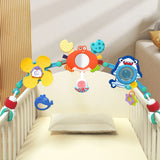 Baby Stroller Toys Arch Bee Bedbell Bouncer Infant Travel Car Seat Montessori Crib Accessory Rattle Sensory Mobile Pram Activity