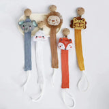 New Baby Pacifier Clip Chain Dummy Holder for Nipple Clip Newborn Cartoon Animal Nipple Chains Birthday Shower Gift for