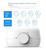 Baby Bottles Milk Warmer Food Heater Steam Sterilizer 5-Minute Fast Warming Precise Temperature Control Double Milk Warmer