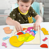 Montessori Puzzles Busy Board Human Body Teaching Learning Body Parts For Children Early Education Games Toddlers Quiet Books