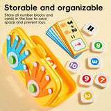 Montessori Math Learning Toy – Finger Counting & Number Recognition Game for Preschool & Early Learning