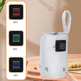 Portable USB Baby Bottle Warmer Travel Milk Warmer Infant Feeding Bottle Heated Cover Insulation Thermostat Heater Dropshipping