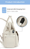 Diaper Bag Backpack with Stroller Hooks – Waterproof Baby Travel Bag