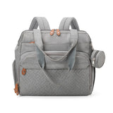 Diaper Bag Backpack with Pacifier Case – Large Capacity Baby Travel Organizer