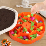 Montessori Carrot Harvest Toy for Toddlers | Wooden Sorting & Matching Game
