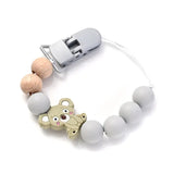 Baby Soother Plastic Pacifier Clip Animal Cartoon Silicone Dummy Holder Chain For Baby Nipple Chain Nursing Chew Toy Shower Gift