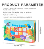 1pcs Children's Early Learning Enlightenment Quiet Book, Repeatedly Sticky Paper, Busy Book, Baby Puzzle, Science Teaching Toys