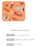 Children DIY Sticker Book Bubble Scene Sticker Jelly Paste Toy Kids Portable Reusable Quiet Busy Paste A Book