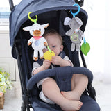 Baby Hanging Toys for 0 3 6 12 Months Rainbow Activity Plush Animal Stroller Toy for Baby Car Seat Crib Travel Sensory Baby Toy