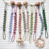 Fashion Baby Silicone Pacifier Chain, 1/4 pcs Soft Elastic Toy Straps for Teething Toys, Car Seats, Baby Travel Essentials