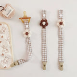 Baby Pacifier Clip Chain Cute Cartoon Bear Soother Pacifier Rope Clips Infant Feeding Strap Nipple Holder Babies Accessories