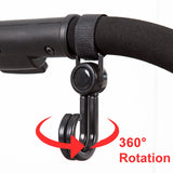2Pcs/Set Hooks For Stroller Car Shopping Cart Hooks Baby Stroller Accessories Rotate 360 Degree Hook Pram Organizer Bag Hanger
