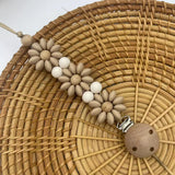 Baby Pacifier Clip Flower Soother Clip Handmade Silicone Dummy Nipple Holder Clip Newborn Essentional Teething Toys