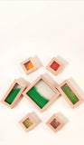 Wooden Rainbow Block Set | STEM Building Toy for Toddlers & Kids