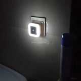 Wireless Sensor LED Night Light EU Plug Mini Square Nights Lights For Baby Children Living Room Bedroom Corridor Lighting Lamp