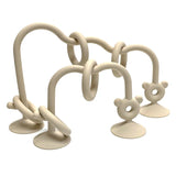 Baby puzzle winding beads toys silicone grinding visual toys for children can gnaw early education winding beads sucker toys