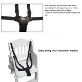 Universal Baby 5-Point Safety Harness – Adjustable Seat Belt for Stroller & High Chair