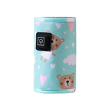 Portable USB Baby Bottle Warmer Travel Milk Warmer Infant Feeding Bottle Heated Cover Insulation Thermostat Heater Dropshipping
