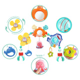 Baby Stroller Arch Toys Bouncer Toy Pram Activity Arch Toys Fine Motor Skills Toys Sensory Development Baby Car S