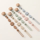 1pcs Baby Silicone Pacifier Chains, Flower Anti Loss Adjustable Pacifier Holder For Newborn, Suitable For Baby Toy Products