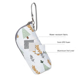 Baby Bottle Warmer Bag Portable Infant Feeding Bottle Aluminum Foil Insulation Outing Stroller Hanging Bag for Storage Cups