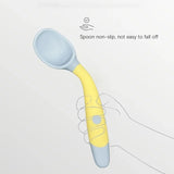 Baby Fork and Spoon Set Bendable Toddler Utensils Soft Silicone Handle Training Tableware Self Feeding Tools for Infants Kids BP