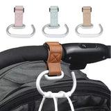 PU Baby Stroller Hooks Cart Organizer Solid Color Hanging Hook Cartoon Stroller Accessories Stroller Accessories Pram