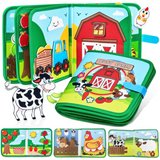 Montessori Quiet Book for Toddlers | Soft Sensory Activity Book