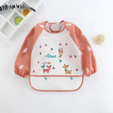Waterproof EVA Full Sleeve Baby Bibs Children Apron Long Sleeve Feeding Smock Kids Eating Breastplate Infant Scarf Clothing