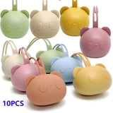 Bear Pacifier Bag Baby Soother Silicone Dust Organiser Bag Portable Baby Pacifier Chain Bag