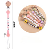 New Custom Pacifier Clips Nipple Dummy Holder Chain Holder Newborn Soother Chains Infant Feeding Soother Teething Toy Chew Gifts