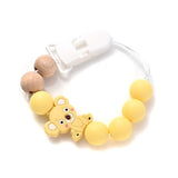 Baby Soother Plastic Pacifier Clip Animal Cartoon Silicone Dummy Holder Chain For Baby Nipple Chain Nursing Chew Toy Shower Gift