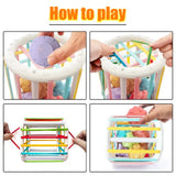 Montessori Shape Sorting Blocks – Sensory Learning Toy for Babies