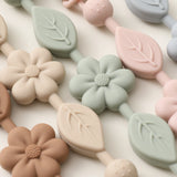 1pcs Baby Silicone Pacifier Chains, Flower Anti Loss Adjustable Pacifier Holder For Newborn, Suitable For Baby Toy Products