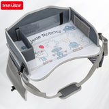 Vehicle-mounted Painting Board Waterproof Child Travel Tray for Car Seat Portable Safety Seat Storage Mesh Pocket Large Capacity