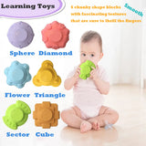 Montessori Shape Sorting Blocks – Sensory Learning Toy for Babies