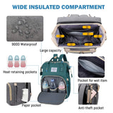 3 In 1 Diaper Bag Backpack Foldable Baby Bed Waterproof Travel Bag with USB Charge Diaper Bag Backpack with Changing Bed 3 types
