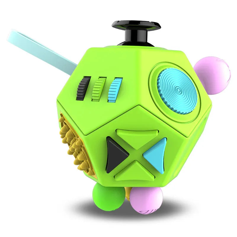 Fidget Cube 12-Side Sensory Toy – Stress Relief & Focus Tool for Kids and Adults