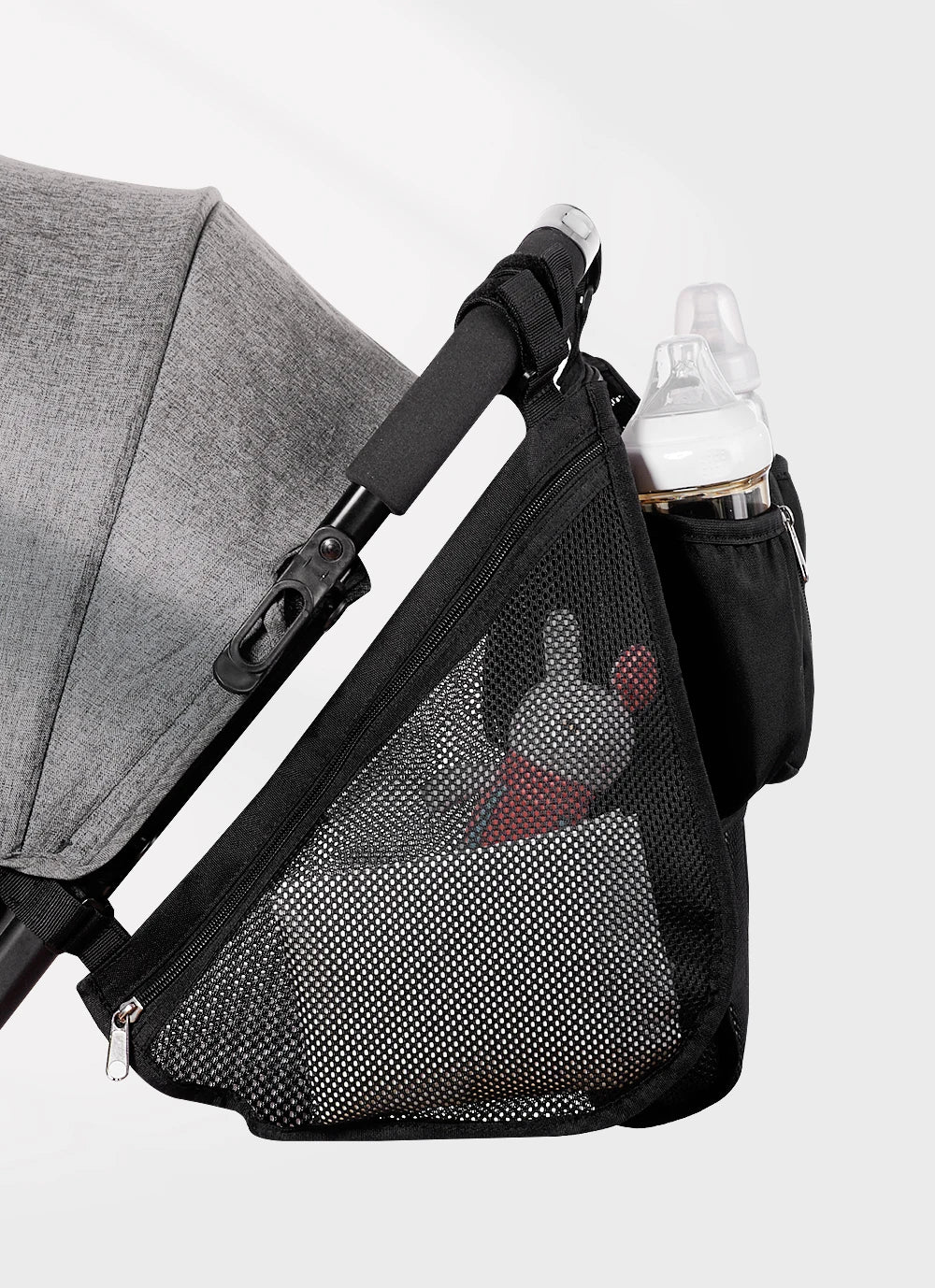Sunveno Baby Stroller Organizer Bag Infant Pram Cart Storage Bag with Baby Trolley Bag Carriage Bag Stroller Accessories