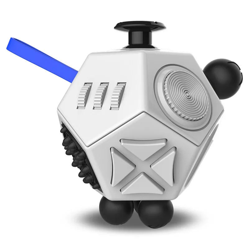 Fidget Cube 12-Side Sensory Toy – Stress Relief & Focus Tool for Kids and Adults