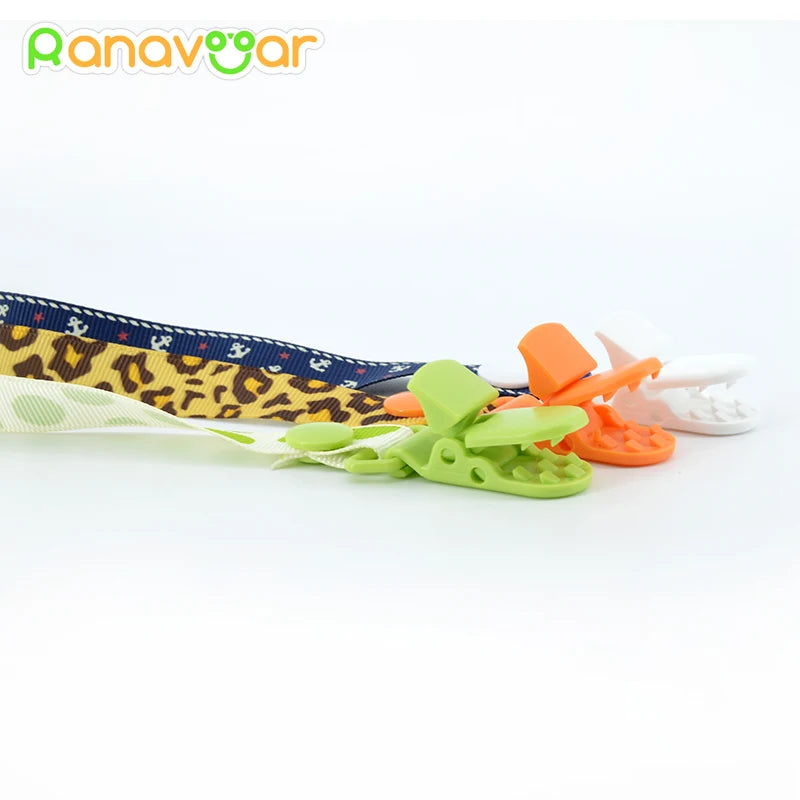 Baby Pacifier Clip Chain For Soothers Ribbon Chupetas Funny Dummy Holder Leash Strap Infant Nipple Accessories